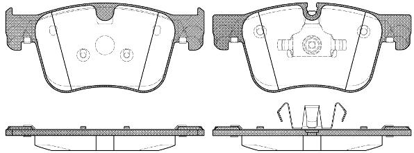 Berlingo 2018- /  C4 Picasso II / C5 Aircross / DS7 / 308 II  / 508 II / 3008 (P84) / 5008 (P87) / Partner 2018- / Rifter Remblokset voorzijde