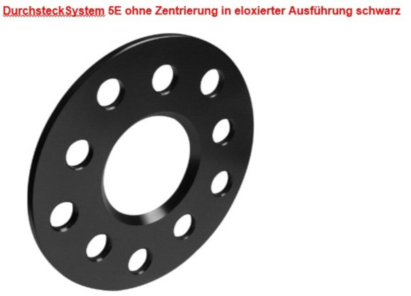  Distanzscheibe 05mm 5x115-71.6 aus Alu mit Durchsteck-Ausf. System 5E *