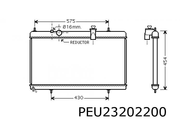 Radiator, engine cooling