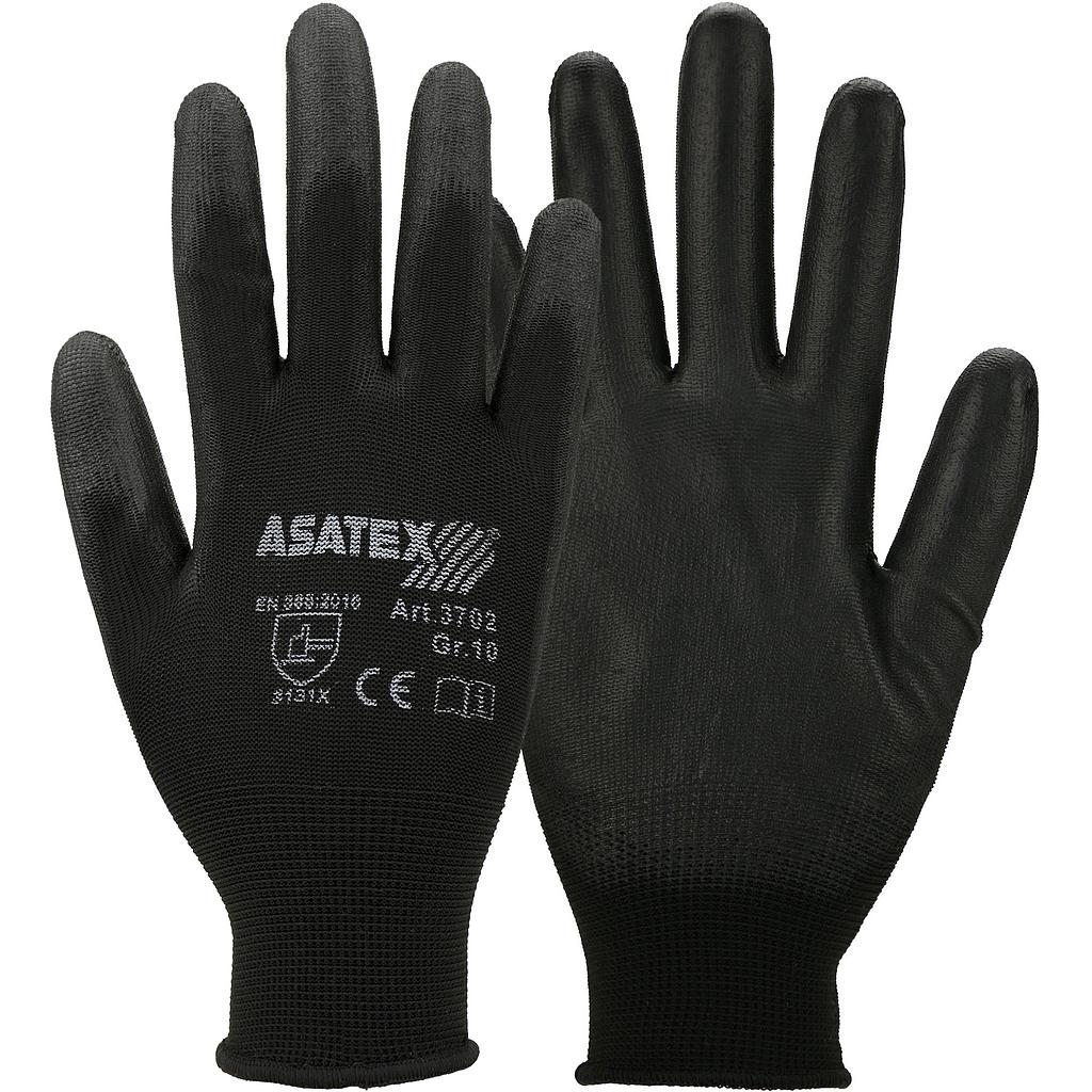 ASATEX® 3702 PU-Feinstrickhandschuhe teilbeschichtet Grösse 10