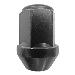 Radmuttern M12 x 1,5  Kegelbund 60° Schwarz Inbus