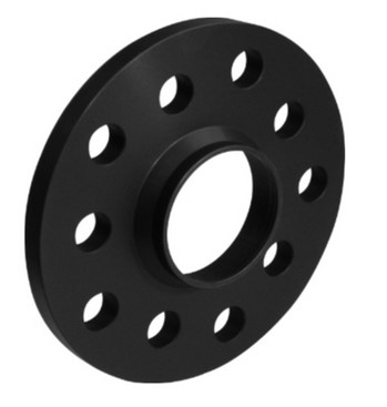 Distanzscheibe ALU   15mm LK 112/5+100/5  NLB 57.1 schwarz eloxiert