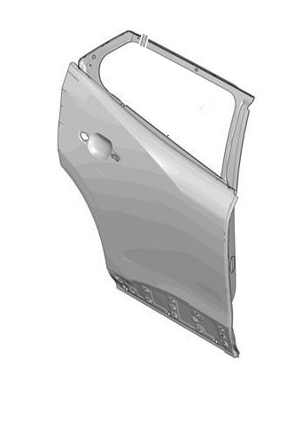 Tür hinten rechts Peugeot 2008 2019-