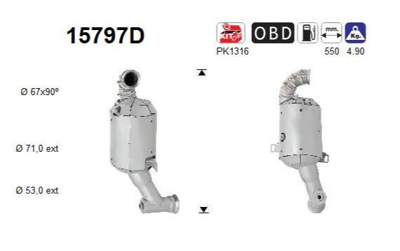 PSA (1.6HDI BlueHDi) katalysator