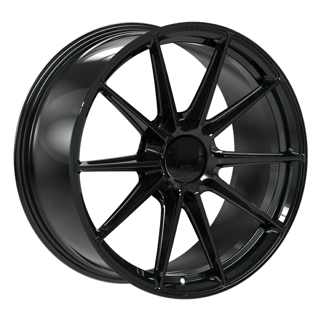 PFZ FORGED black matt 11.5x21 ET62 NB84 15/130 Zentralverschluss