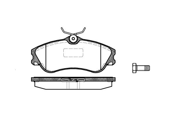 Pastiglie freni PSA -11/01 (1.6i-16V/1.8i/1.8D/1.9D/2.0HDi)