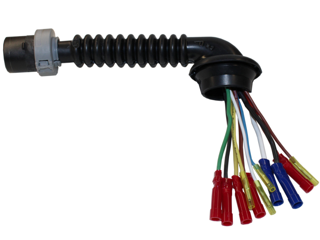 Kabelbaum-Reparatursatz für Türen hinten, mit elektr. FH und mit ZV Bj. 04.99-06.05 Länge: 200 mm; vormontiert mit Stossverbinder und mit Faltenbalg