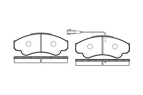 Plaquettes de frein avant Jumper / Boxer 1800kg (2.0i/2.2HDi/2.8HDi)