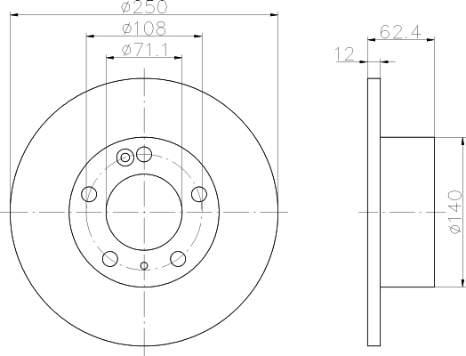 Disque de frein XM Break arrière