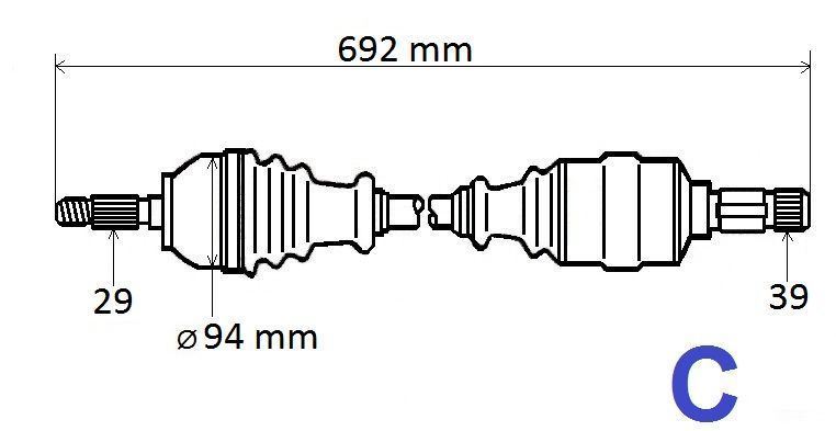 ANTR.WELLE YM29 LINKS NEU