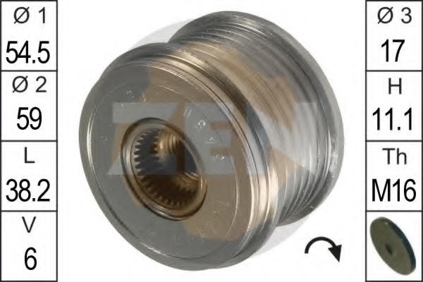 Ruota libera per alternatore