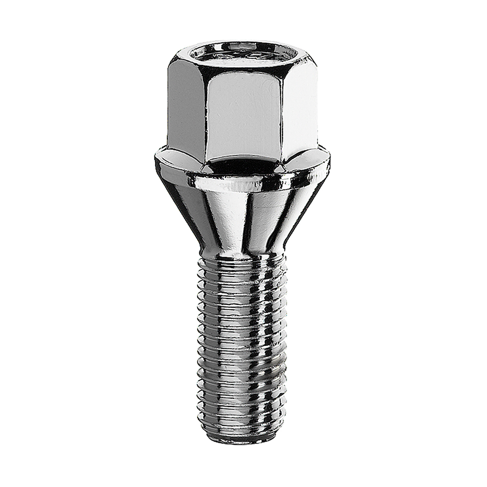 Boulon de roue M12x1.5 Cône 60° SW-17 L-42 argent