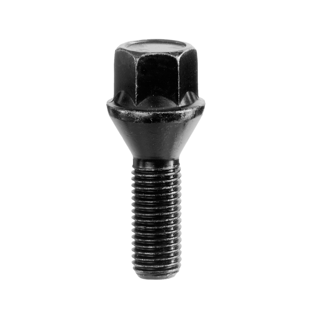 Boulon de roue M12x1.25 Cône 60° SW-17 L-42 noir