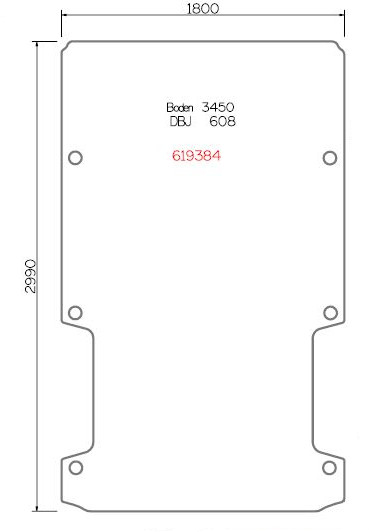 Pianale in legno, 1-pezzo L2 Jumper / Boxer / Ducato 2006-