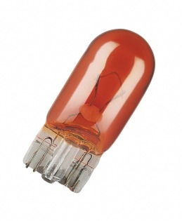 Lampe à culot de verre 12V 5W jaune