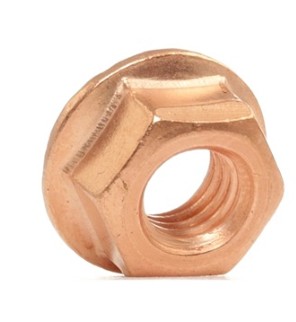 Mutter M8 x 1,25 (Kupfer, selbstsichernd) Für Krümmer und Kat-Befestigung