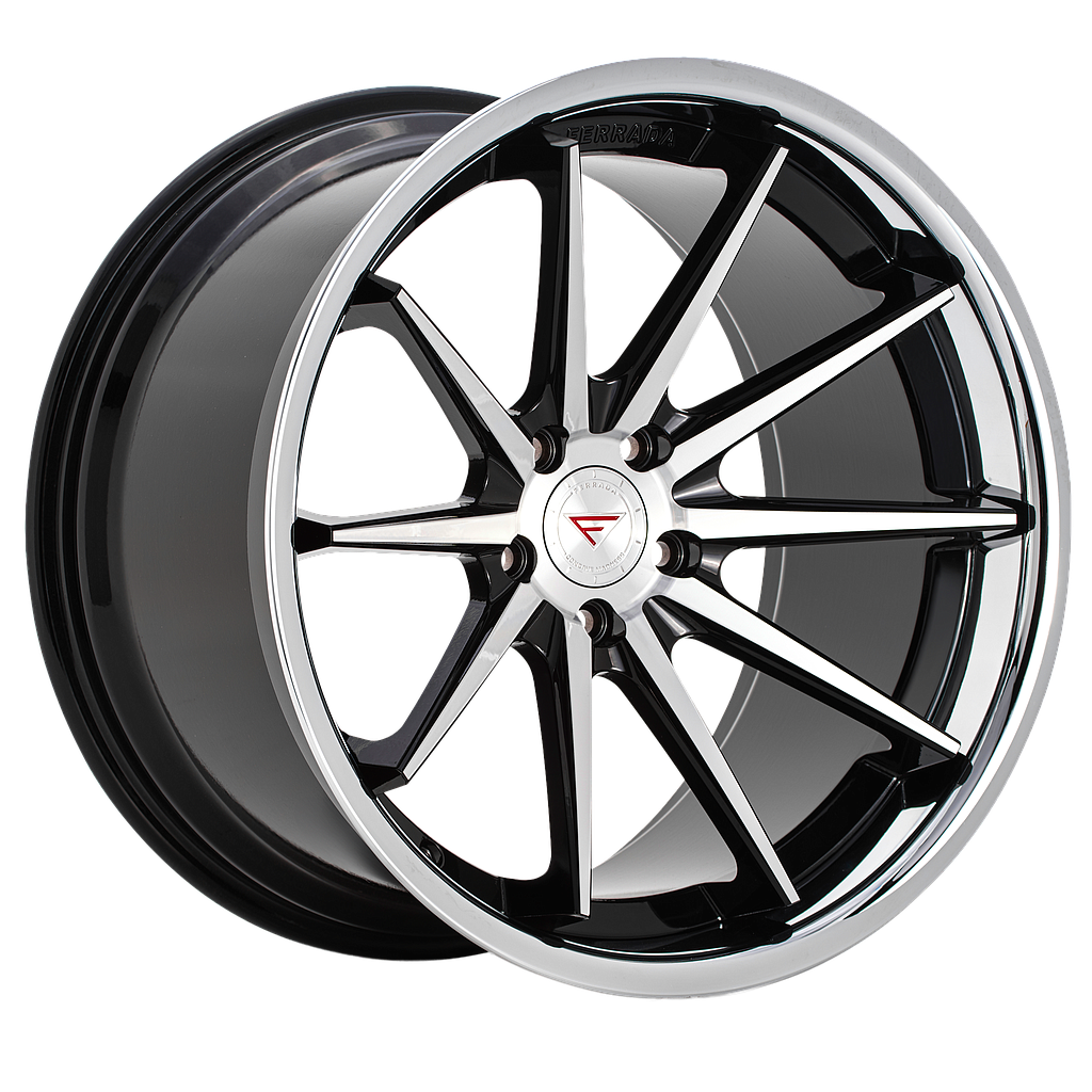 FERRADA FR4 Machine Black / Chrome Lip 9.5x22 71.6 60° Kegel