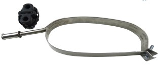 Bande d`échappement silencieux arrière C3 II/C3 Picasso/DS3 / 207/208/2008