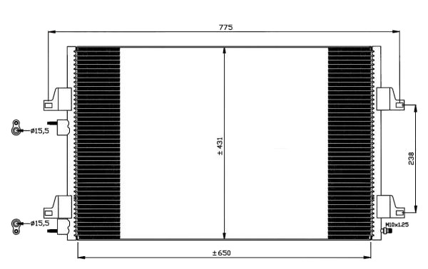 Condenseur, climatisation Espace IV / Vel Satis 3/04-