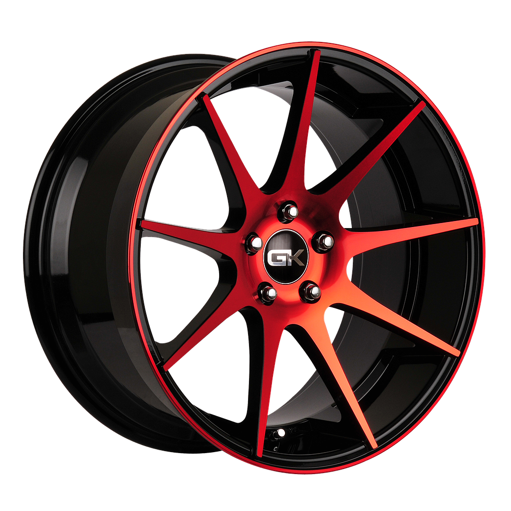 GK 509 Gloss Black / Red Anodized 8.5x19 72.6 60° Kegel