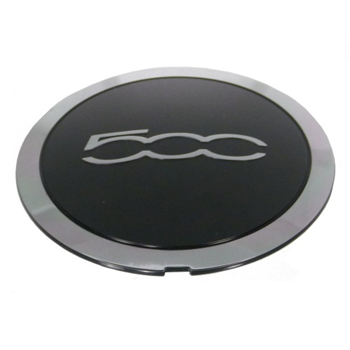 Coprimozzo cromato per ruota in lega Fiat 500 dall´anno di fabbricazione 2007