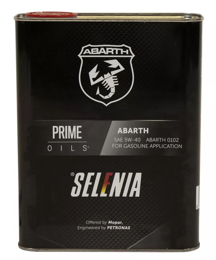 Huile moteur Selenia ABARTH 5W-40 2 litres pour moteurs ABARTH tunés