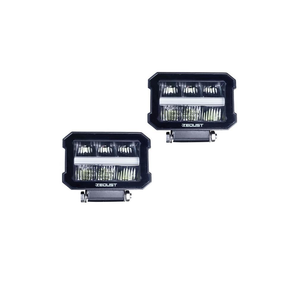 REDUST LED Arbeitscheinwerfer Duster 3 + Bigster Set hinten Glas