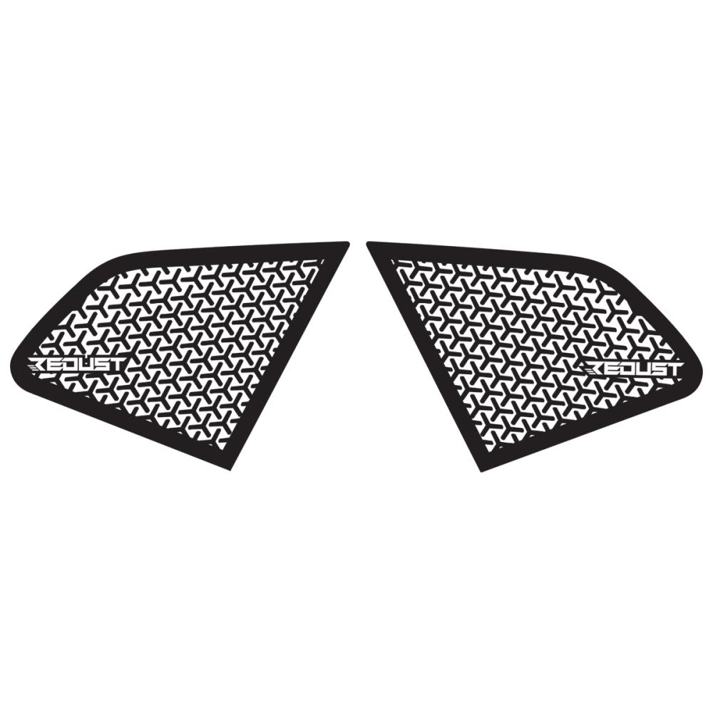 REDUST Scheibenaufkleber Duster 3 Schwarz mit Logo