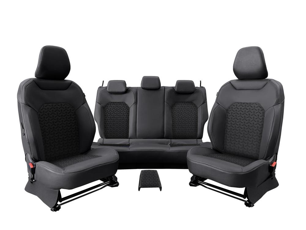 REDUST Sitzbezüge Bigster ohne Logo Schwarz/ Schwarz C2