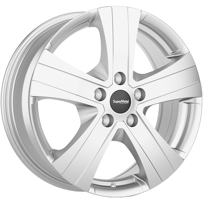 SuperMetal HAMMER Silver 6.5x17 ET65 5x130 78.1