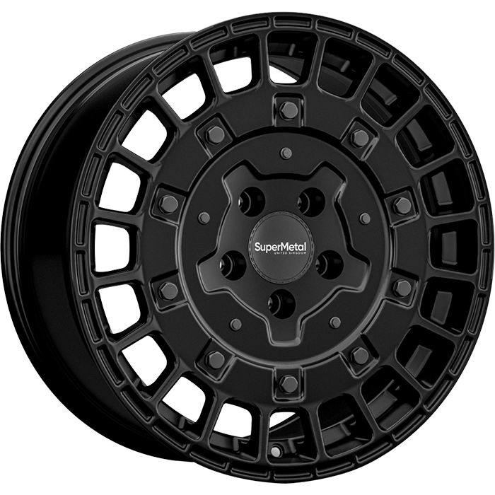 SuperMetal RIG Matt Black 7.5x17 ET48 5x120 65.1