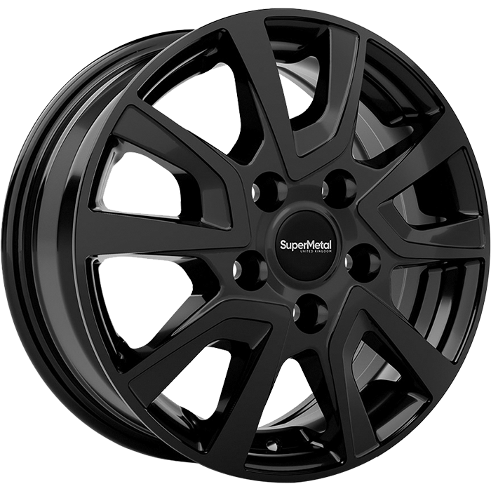 SuperMetal VAULT Gloss Black 7.5x18 ET53 5x120 65.1