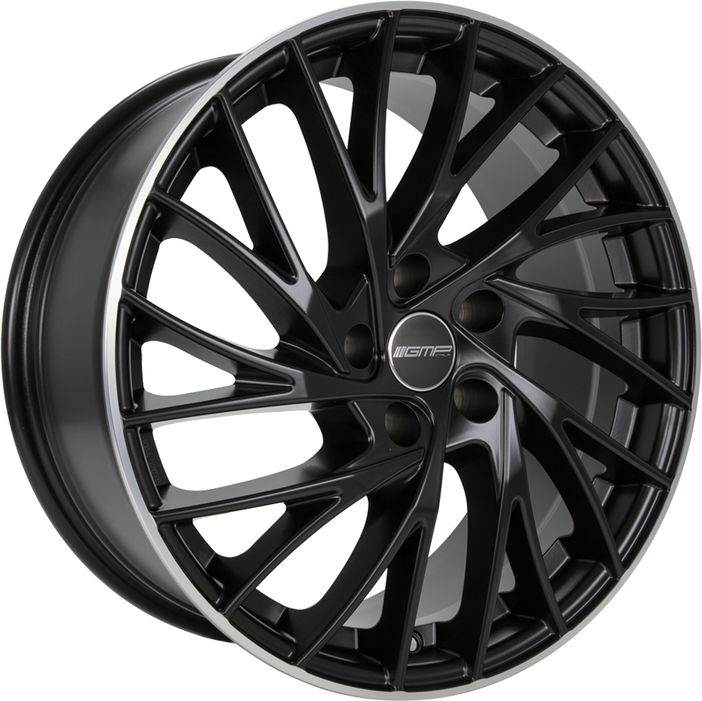 DIEWE Enigma black matt diamond lip 9.5x20 ET35 5x112 66.6