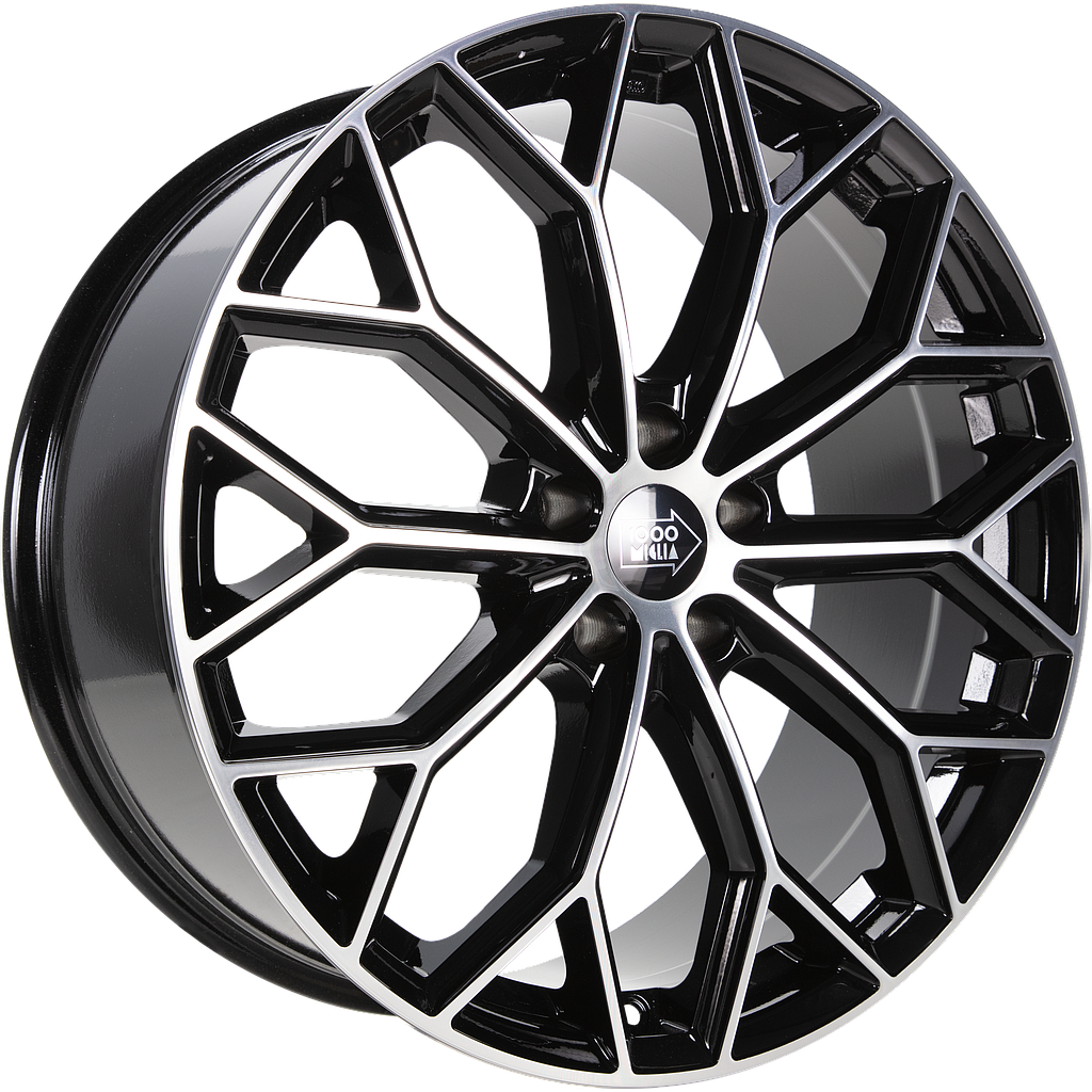 DIEWE MM1030 gloss black polished 7.5x17 ET35 5x112 66.5