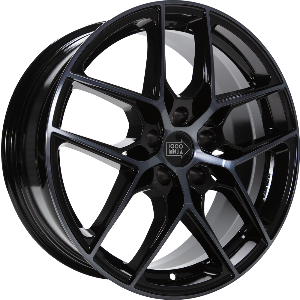 DIEWE MM1004 gloss black dark polished 7.5x17 ET45 5x112 66.5