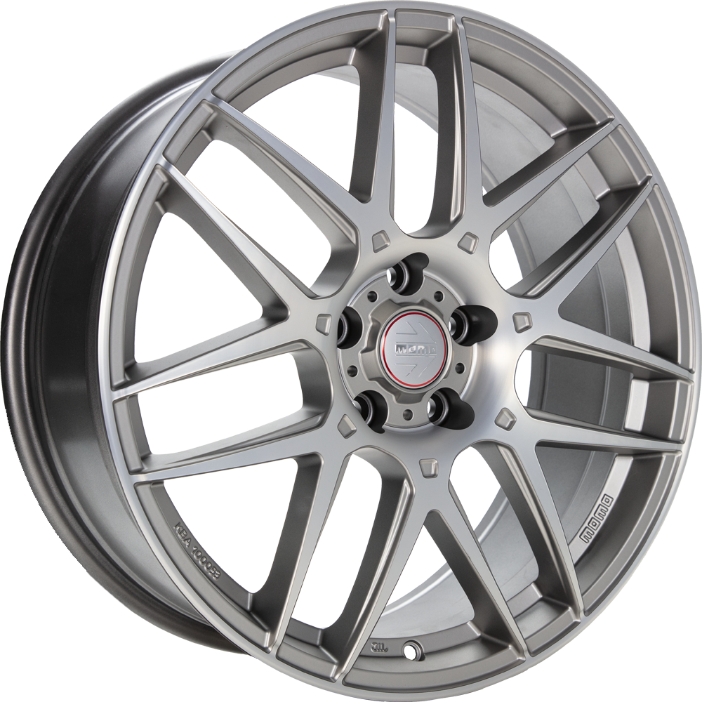DIEWE COMPETIZIONE titan silver matt polish 7.5x17 ET45 5x112 72.3