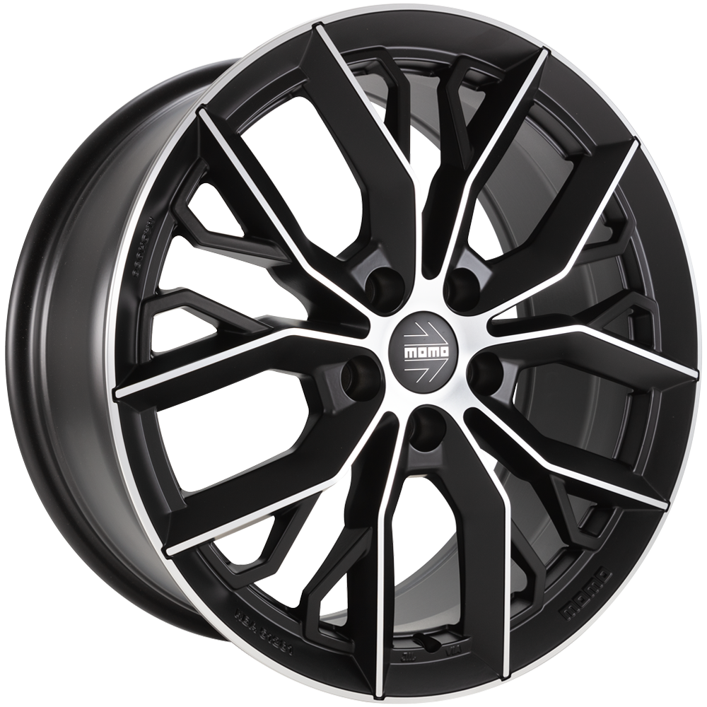 DIEWE MASSIMO black matt polish 8.0x18 ET48 5x112 72.3