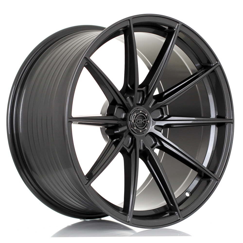 GK R1 Matt Gunmetal 9.5x20 ET38 5x112 72.6 60° Kegel