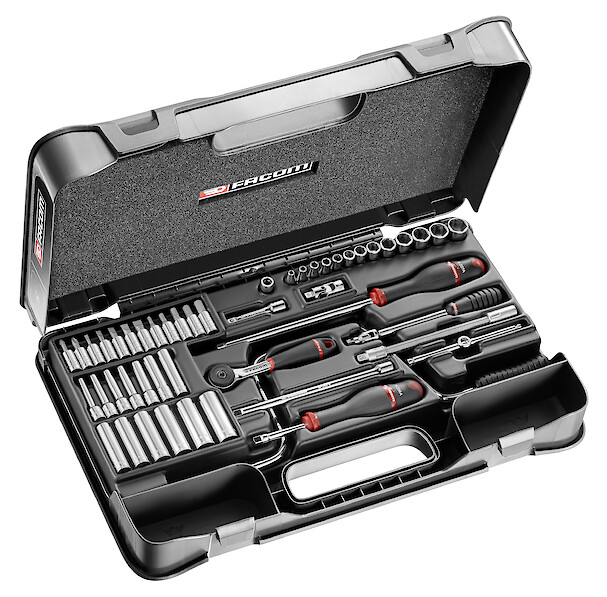 FACOM Steckschluessel-Set 1/4 R.161B, 61-Tlg