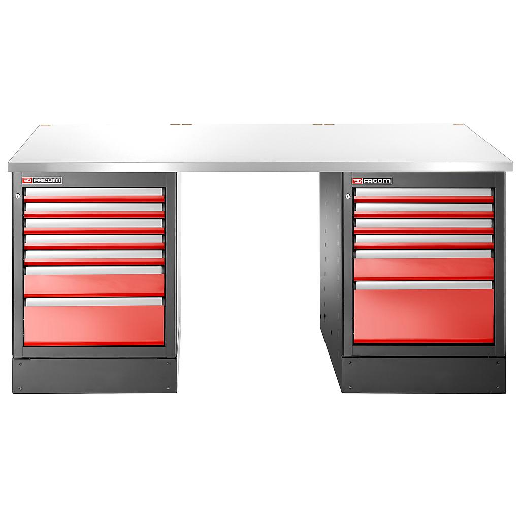 FACOM Etabli 2.2M Inox 13 Tiroirs Haut