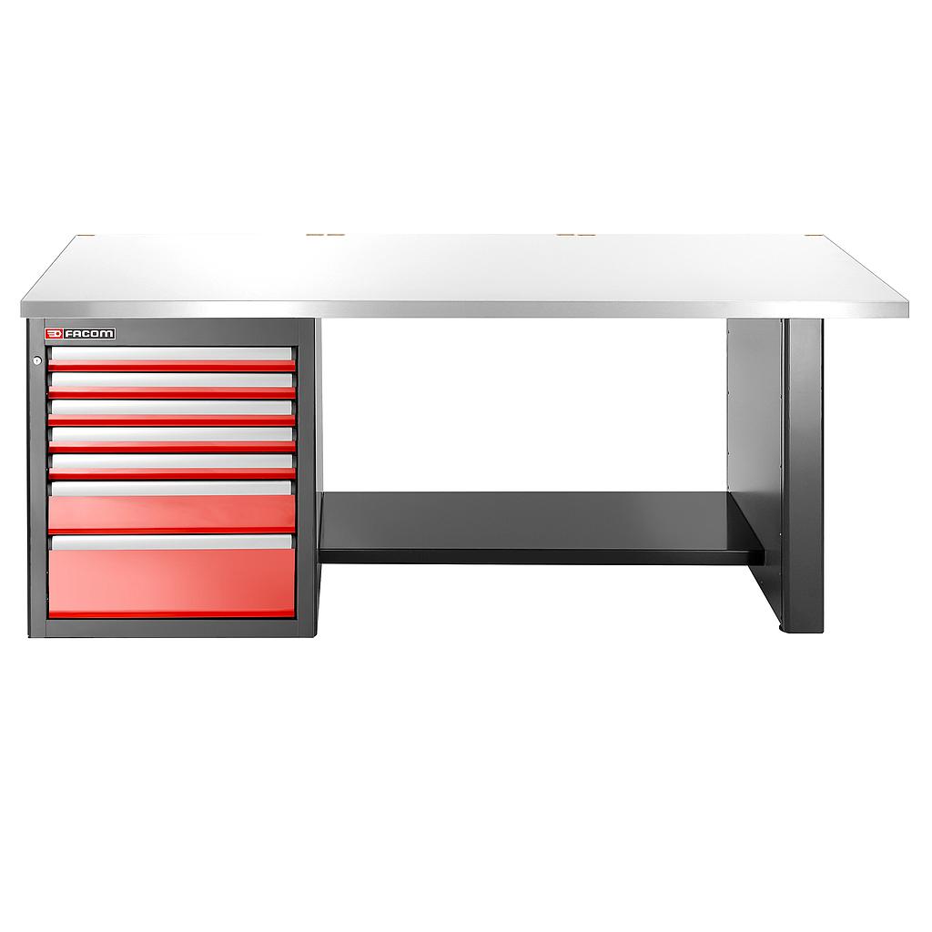 FACOM Etabli 2.2M Inox  7 Tiroirs Bas