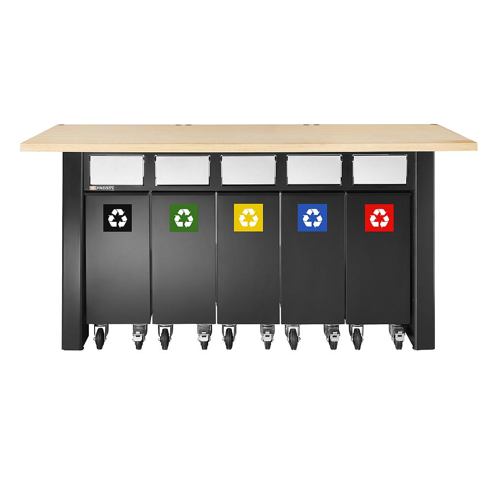 FACOM Jls3-Set De 5 Collecteurs De Tri