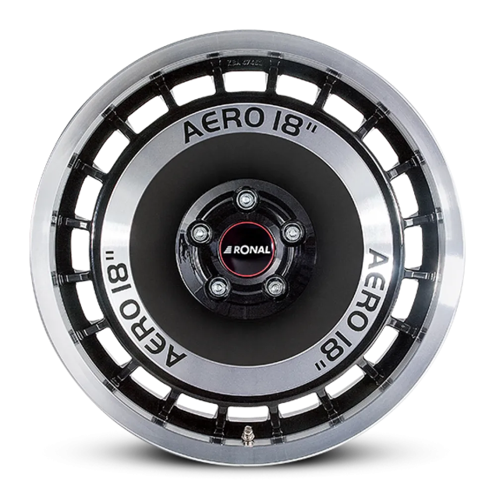 RONAL R50 AERO BLACK-FRONT CUT 8.0x18 ET35 5x100 68.0