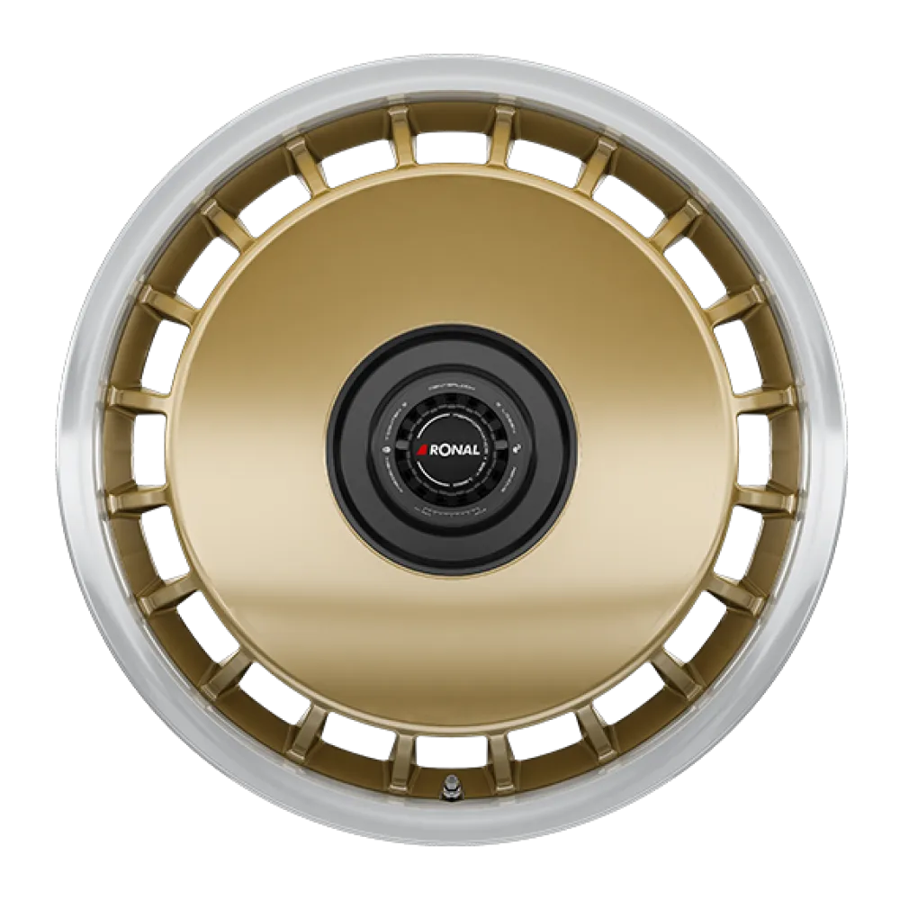 RONAL R50 REV-B RACING GOLD-RIM LIP CUT 8.0x18 ET50 5x120 65.0