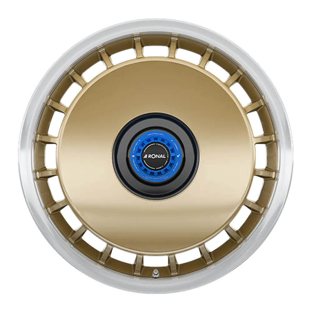 RONAL R50 REV-M RACING GOLD-RIM LIP CUT 8.0x18 ET45 5x112 76.0