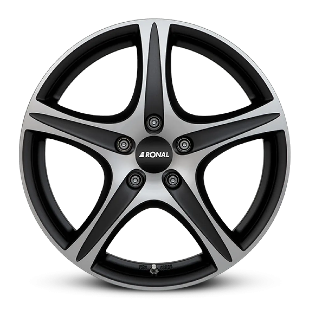RONAL R56 MATT BLACK-FRONT CUT 6.5x16 ET40 4x108 76.0