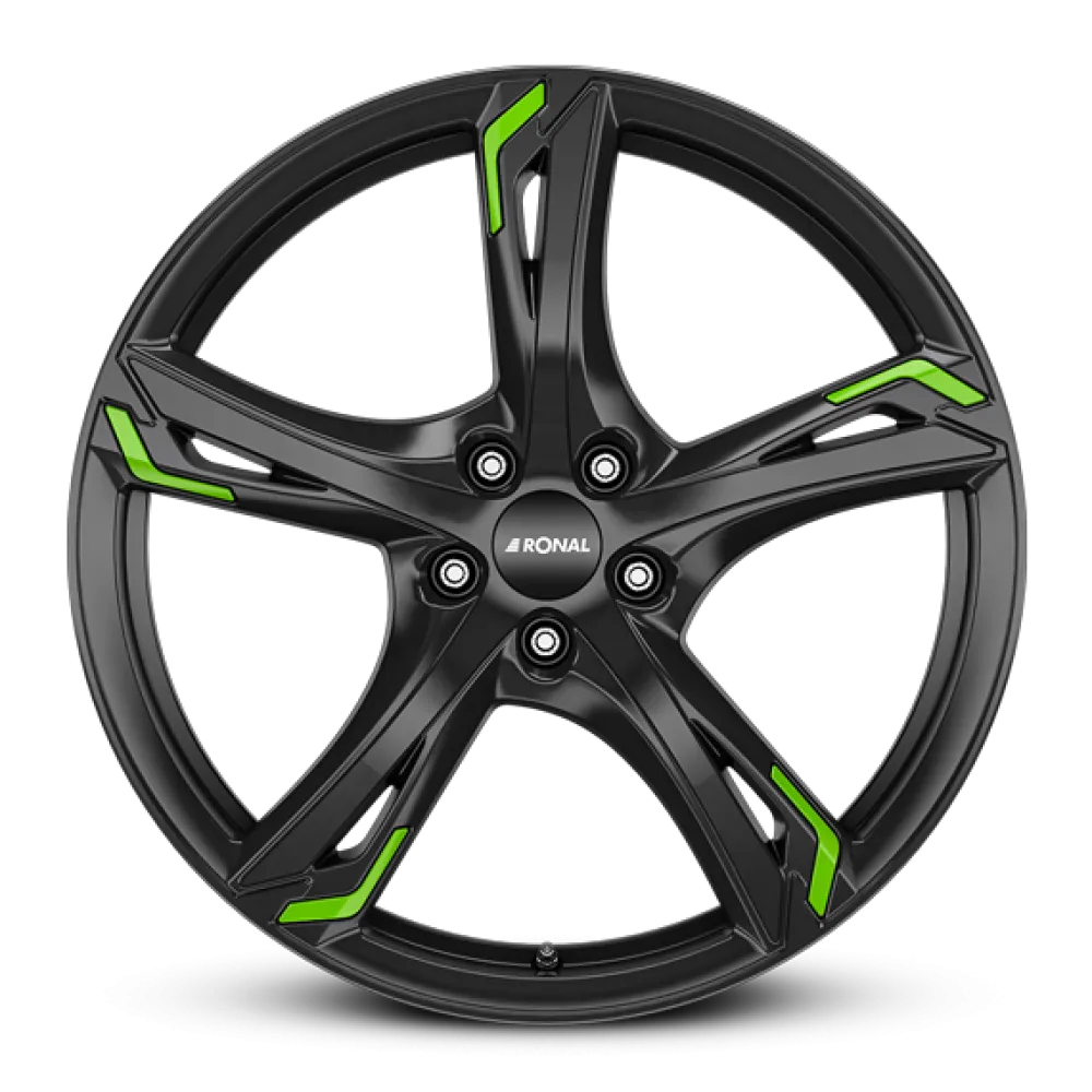 RONAL R62 Green JET BLACK 7.5x18 ET51 5x112 76.0