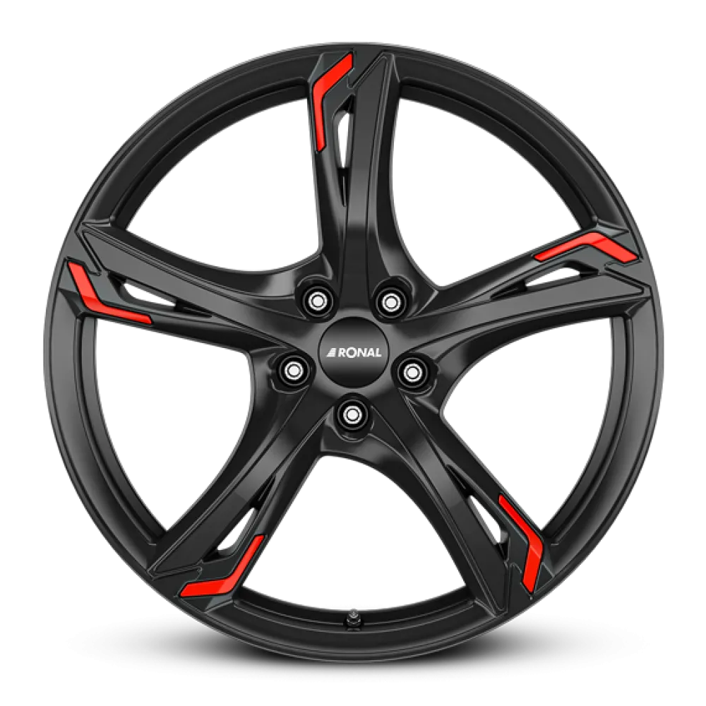 RONAL R62 Red JET BLACK 7.5x17 ET45 5x112 76.0