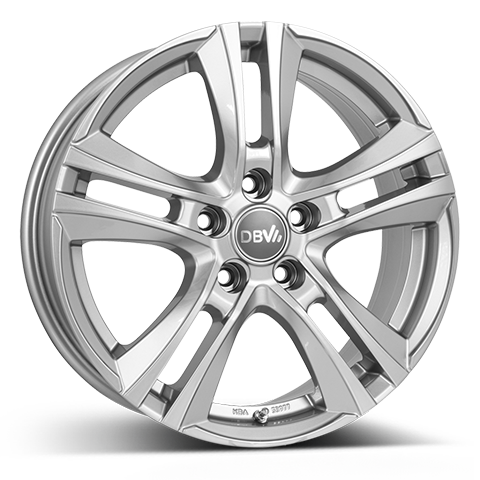 DBV Andorra II hyper silber 7.0x17 ET48 5x114.3 71.6