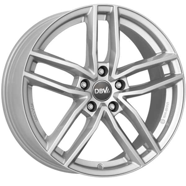 DBV Andorra TR silver 7.5x18 ET38 5x112 70.1